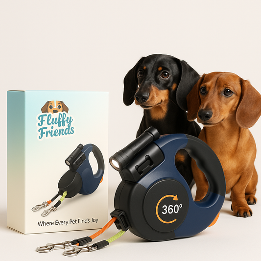 Tangle-Free Double Dog Leash 🐾